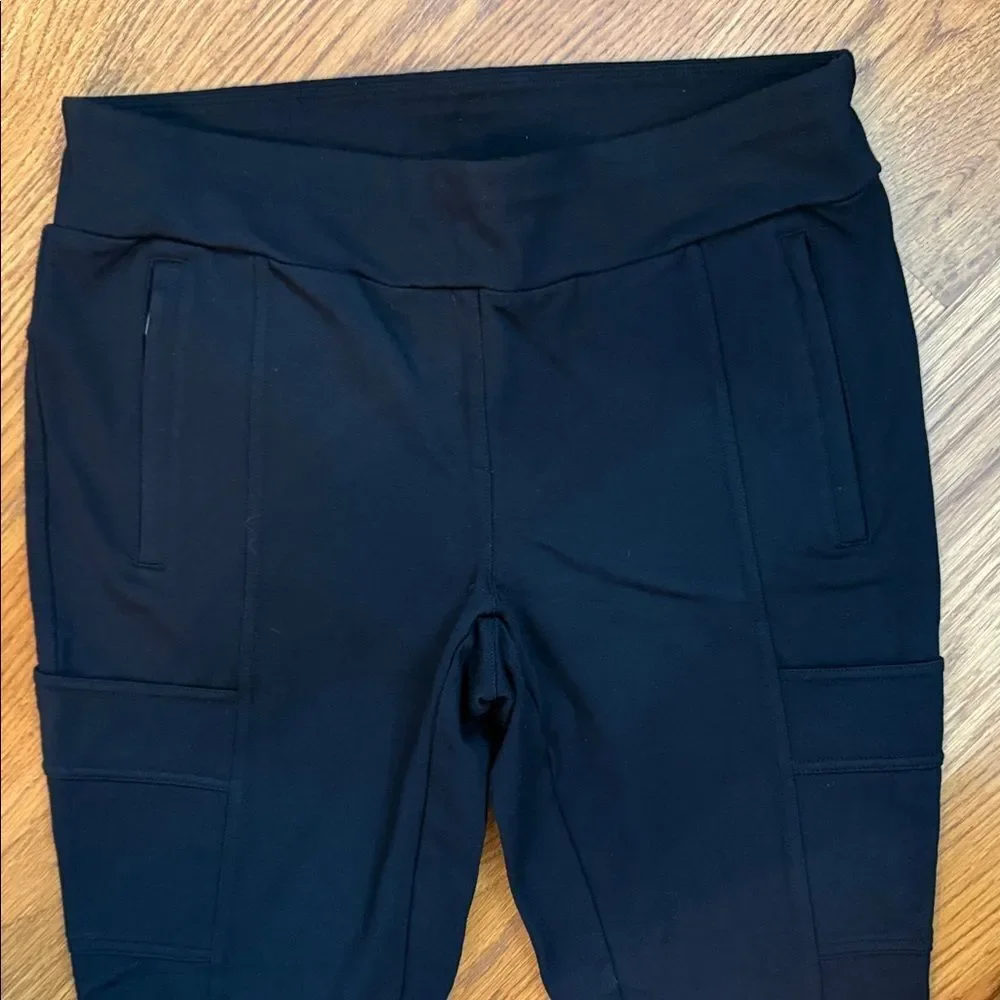 Jockey Cargo Ponte Pants Black Stretch Size L